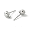 Brass Ball Post Ear Studs EC254-2