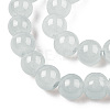 Baking Paint Imitation Jade Glass Round Bead Strands DGLA-Q021-6mm-43-3