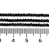 Natural Black Onyx Beads Strands G-A129-2mm-25-A-4