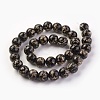 Handmade Gold Sand Lampwork Beads Strands LAMP-P051-L04-10mm-1