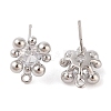 Brass Stud Earring Findings LS-KK-N256-10P-2