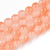 Baking Painted Imitation Jade Glass Round Bead Strands DGLA-N003-8mm-08-1