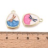 Alloy Enamel Pendants ENAM-N069-11KCG-3