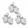 Tibetan Style Alloy Pendants TIBE-N010-24AS-RS-1