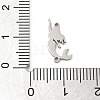 201 Stainless Steel Laser Cut Connector Charms STAS-R133-02P-05-3