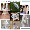 5Yards Polyester Lace Ribbon OCOR-PH0036-70B-5