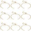  10Pcs Half Finished 304 Stainless Steel Mariner Link Chains Bracelets AJEW-NB0003-66-1