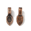 Tibetan Style Pendant Bails X-RAB3357Y-2