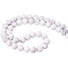 Frosted Natural Howlite Bead Strands G-PH0028-8mm-01-5