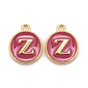 Golden Plated Alloy Enamel Charms ENAM-S118-08Z-1