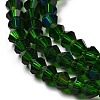 Transparent Electroplate Glass Beads Strands LS-EGLA-A039-T4mm-L25-3
