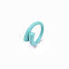 Spray Painted Alloy Cuff Rings RJEW-T011-14-RS-3