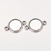Alloy Cabochon Connector Settings PALLOY-A13117-AS-RS-2