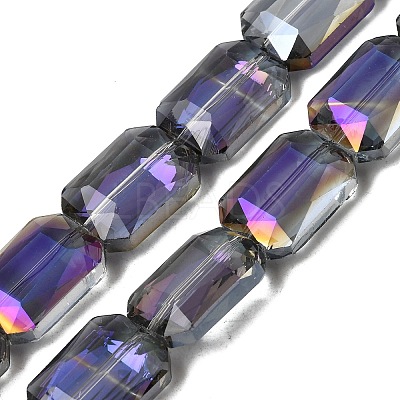 Electroplated Glass Beads EGLA-H002-A-15-1