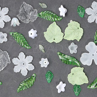 420Pcs 12 Styles Acrylic Pendants TACR-PA0001-06-1