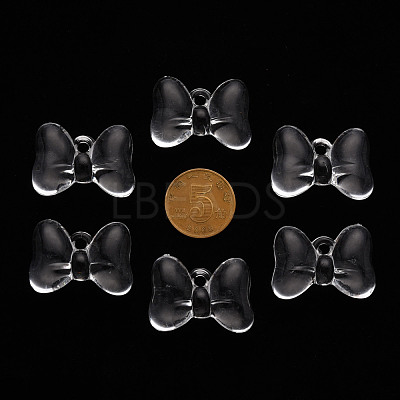 Transparent Acrylic Pendants TACR-T024-02BB-205-1
