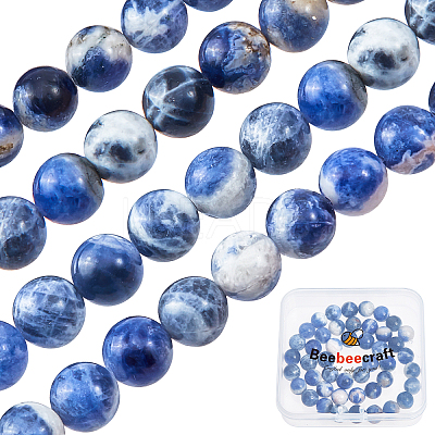 2 Strands Natural South Africa Sodalite Beads Strands G-BBC0001-02B-1