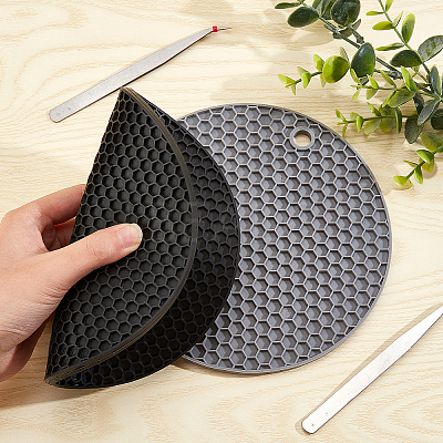 2Pcs Silicone Hot Pads AJEW-GF0006-26-1