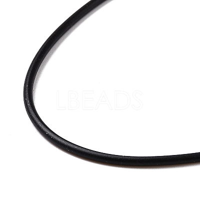 Black Rubber Necklace Cord Making RCOR-D002-C-1