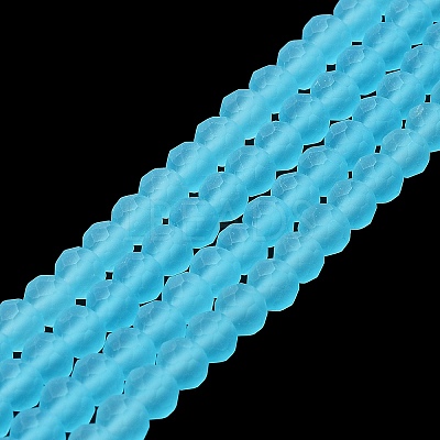 Transparent Glass Beads Strands X1-EGLA-A034-T4mm-MD08-1