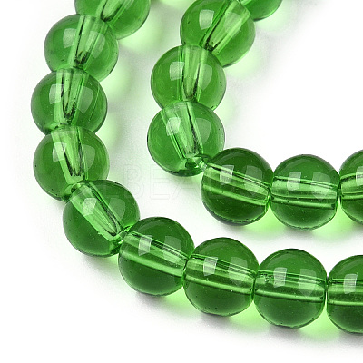 Transparent Glass Beads Strands GLAA-T032-T10mm-07-1