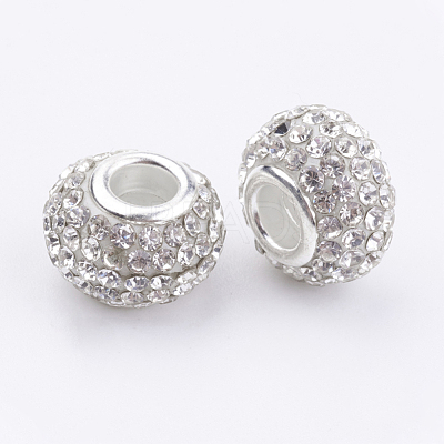 Grade A Rhinestone European Beads CPDL-H001-7-1