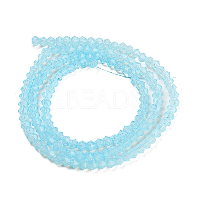 Baking Paint Transparent Glass Beads Strands DGLA-F029-J2mm-10-1