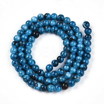 Natural Persian Jade Beads Strands G-A255-A02-04F-1
