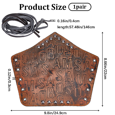 Adjustable Cowhide Cord Bracelet AJEW-WH0415-22B-03-1