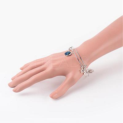 Adjustable Iron Bangles BJEW-JB02395-1