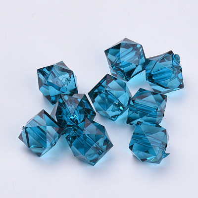 Transparent Acrylic Beads X-TACR-Q259-8mm-V18-1