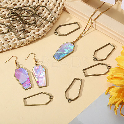 20Pcs Alloy Open Back Bezel Pendants FIND-CA0011-50AB-1