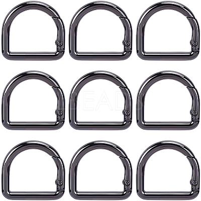 12Pcs Alloy Spring Gate Rings FIND-CN0002-49B-1
