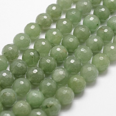 Natural Green Aventurine Beads Strands G-D840-28-6mm-1