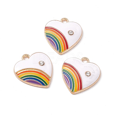 Alloy Enamel Pendant ENAM-H039-07G-1