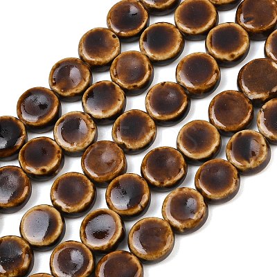 Vintage Style Glazed Porcelain Beads PORC-B002-12-03-1