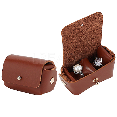 PU Imitation Leather Wedding Ring Pouch ABAG-WH0045-10B-1