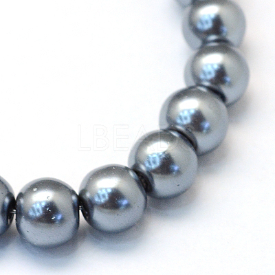 Baking Paint Glass Pearl Bead Strands HY-Q003-3mm-12-1