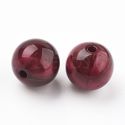 Acrylic Beads MACR-E025-21G-14mm-1
