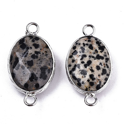 Natural Dalmatian Jasper Links/Connectors G-T131-102-16-1