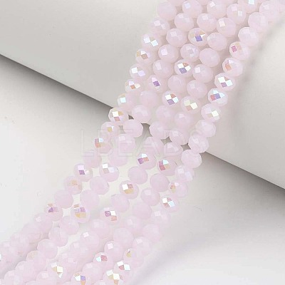 Electroplate Glass Beads Strands EGLA-A034-J8mm-L05-1