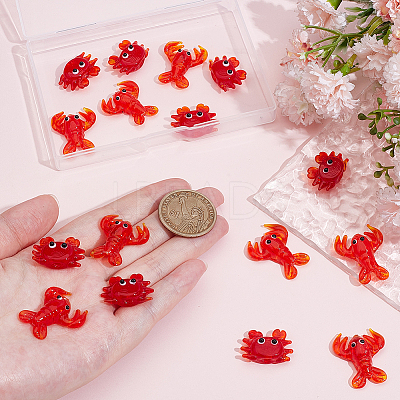16Pcs 2 Styles Handmade Lampwork Beads LAMP-NB0002-23-1