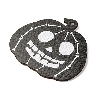 Halloween Printed Wooden Big Pendants WOOD-I016-01F-1