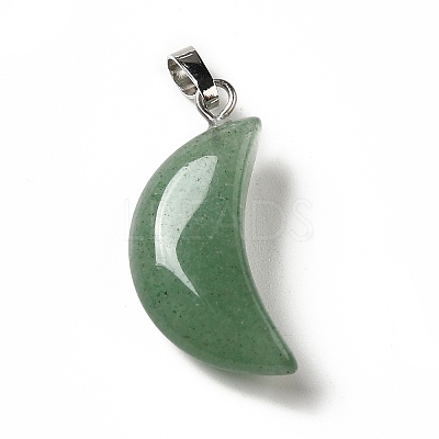 Natural Green Aventurine Pendants G-Z022-05B-1