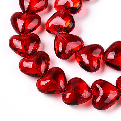 Transparency Glass Beads Strands X-GLAA-T023-13A-1