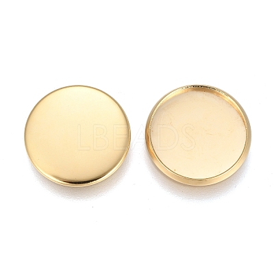 304 Stainless Steel Plain Edge Bezel Cups X-STAS-E460-10G-14MM-1