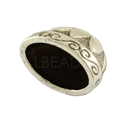 Tibetan Style Alloy Bead Cones TIBE-00748-AS-LF-1