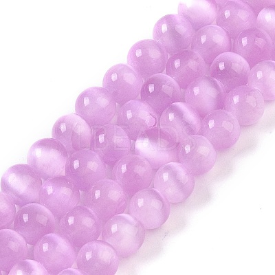 Natural Selenite Beads Strands G-P493-01C-1