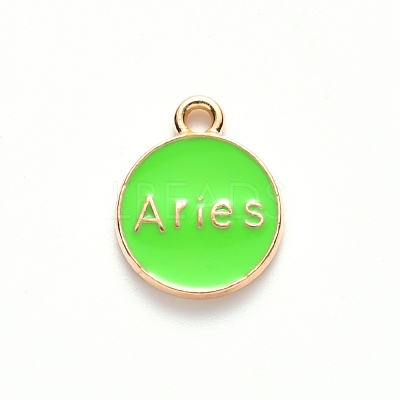 Alloy Enamel Pendants X-ENAM-S124-01A-06A-1