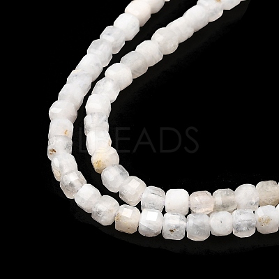Natural Rainbow Moonstone Beads Strands G-G140-C01-02-1